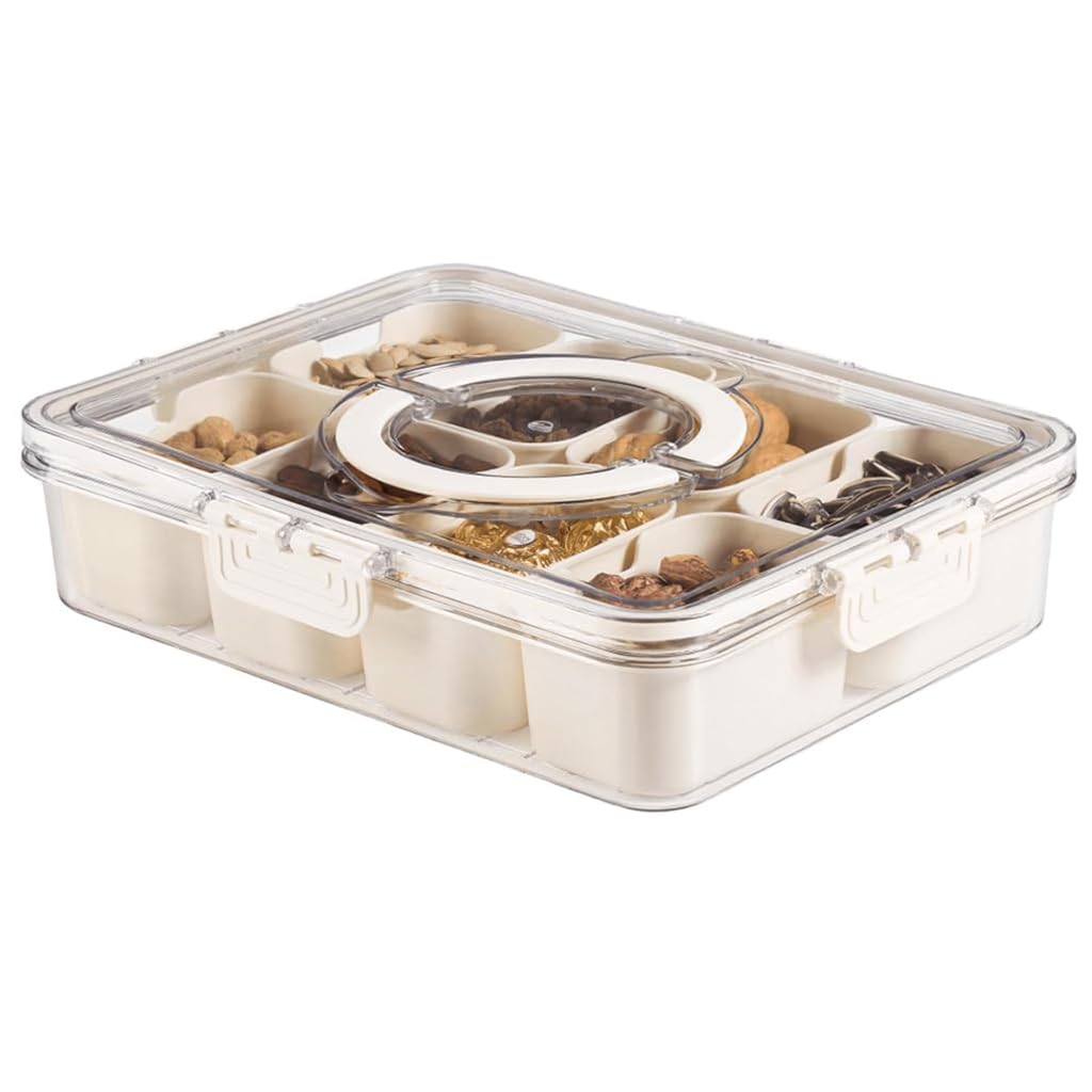 Supvox Kitchen Seasoning Powder Box Divided 8 Compartments Storage Box with Lid & Handle Transparent Seasoning Storage Box Food Grade PP Seasoning Powder Box Moisture-Proof Kitchen Storage Box Supvox Kitchen Seasoning Powder Box Divided 8 Compartments Storage Box with Lid & Handle Transparent Seasoning Storage Box Food Grade PP Seasoning Powder Box Moisture-Proof Kitchen Storage Box